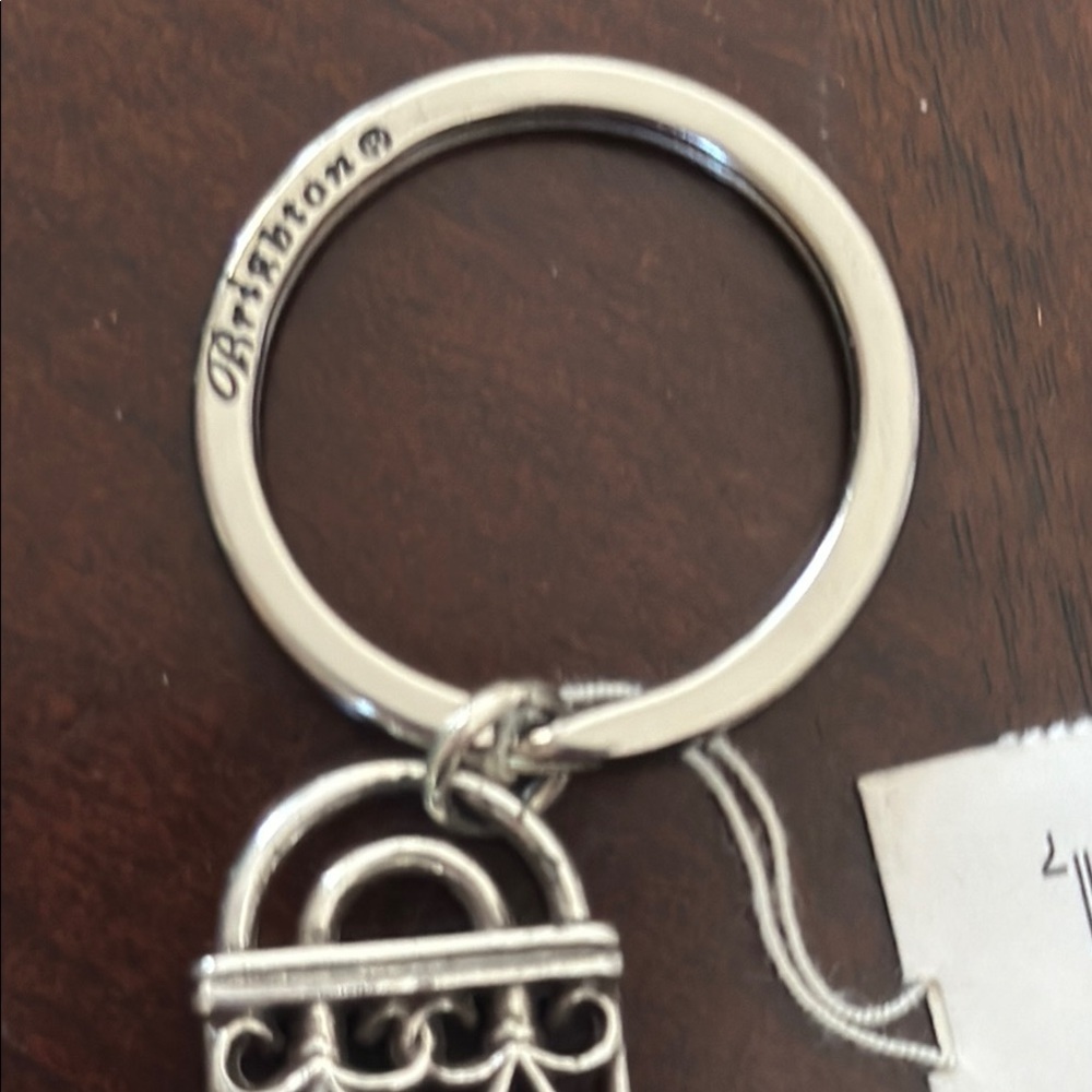 Brighton Silver and Black Keychain with Fleur-de-Lis Design NWT - Picture 4 of 11